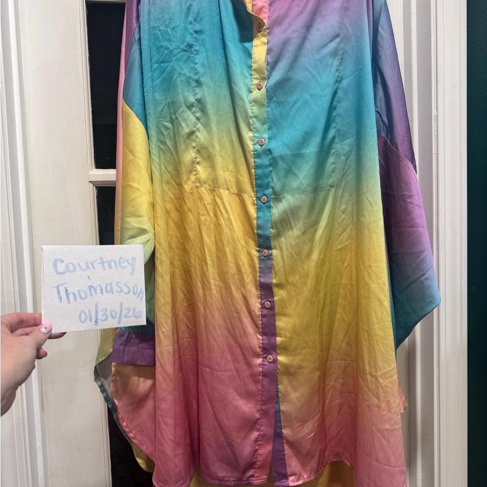 Dressed in Lala Satin Playsuit - Rainbow Dreams